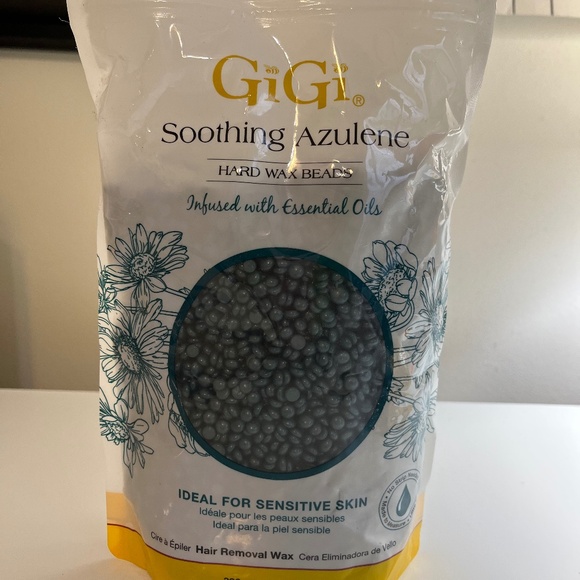Gigi Soothing Azulene Hard Wax Beads AND Refill Can- 14 Oz NWT - Picture 5 of 8